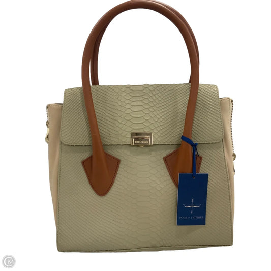 Handbag Leather By Pour La Victoire, Size: Medium