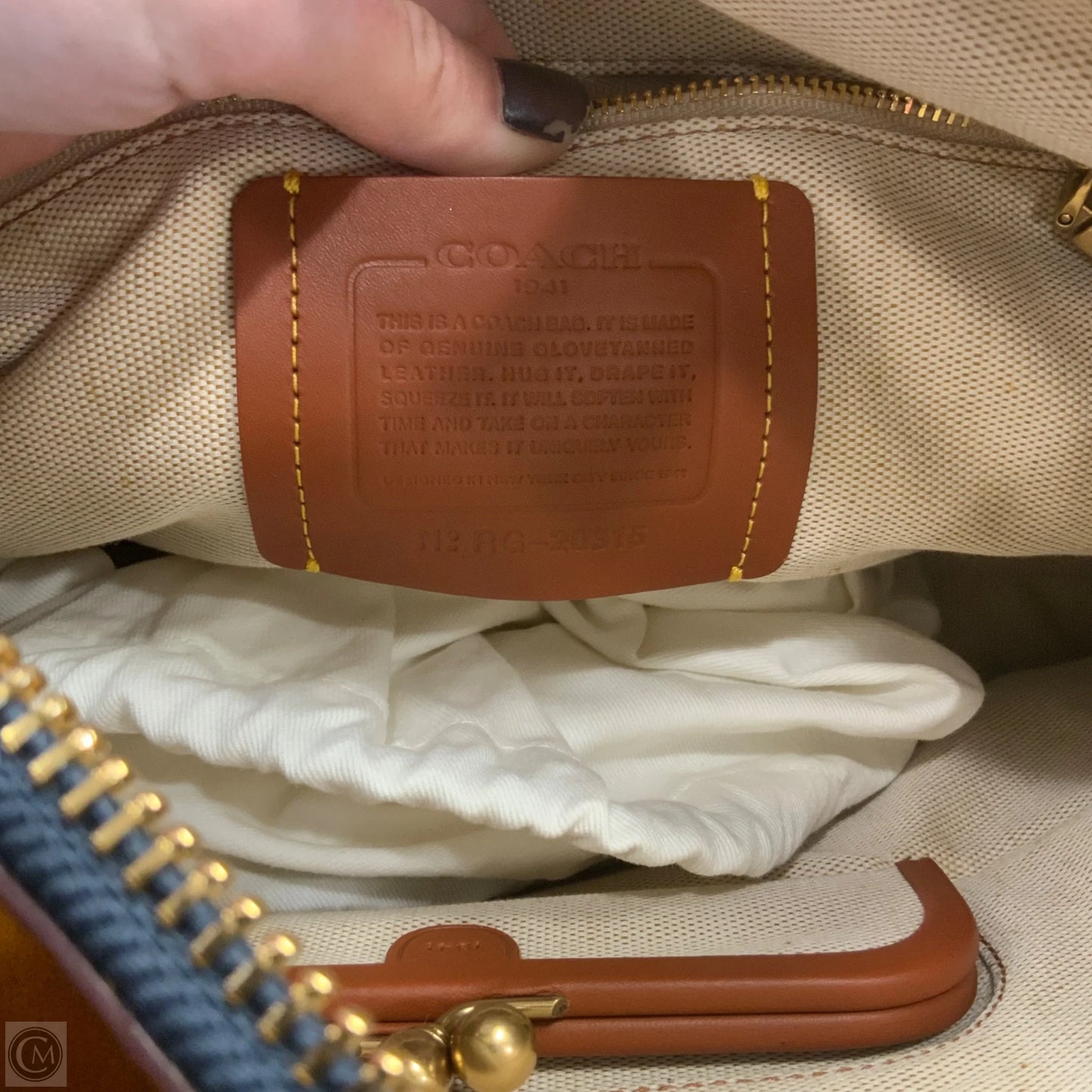 Handbag Designer By Coach, Size: Large