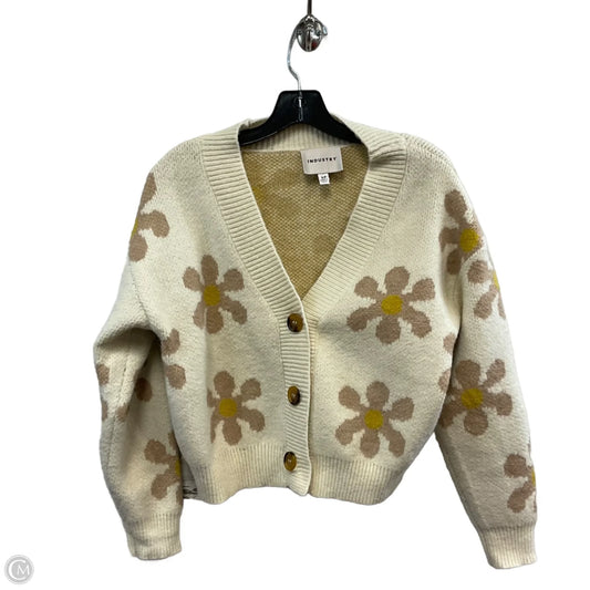 Sweater Cardigan By Industry In Cream, Size: S