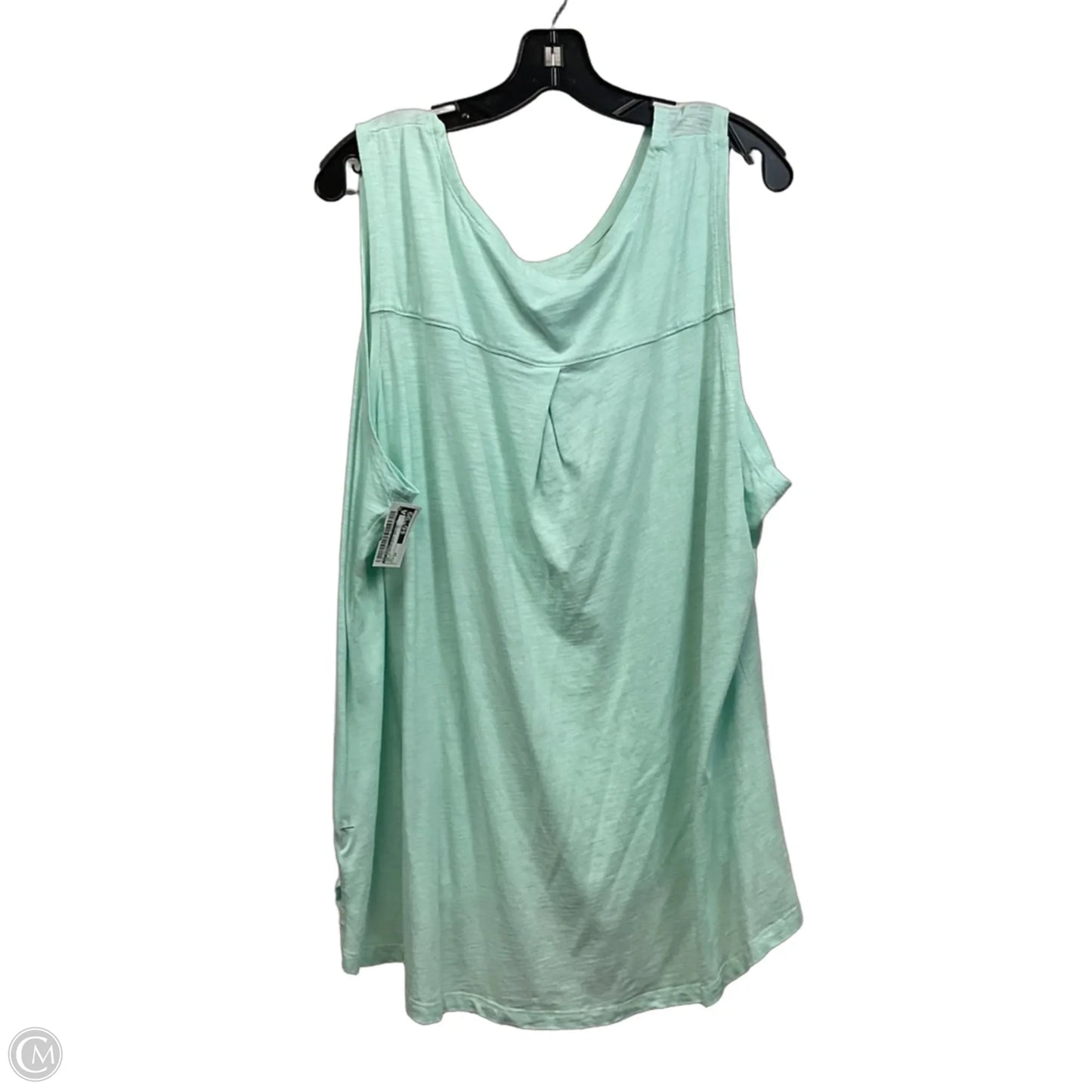 Top Sleeveless Basic By Cj Banks In Green, Size: 3x