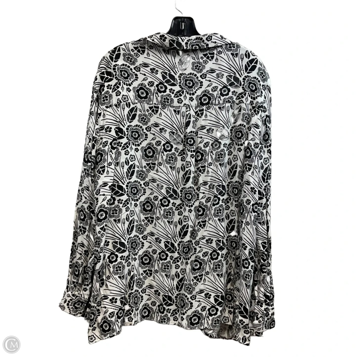 Blouse Long Sleeve By WILDFANG In Black, Size: Xxl