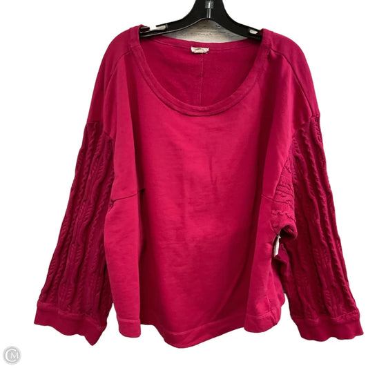 Top Long Sleeve By Pilcro In Red, Size: 2x