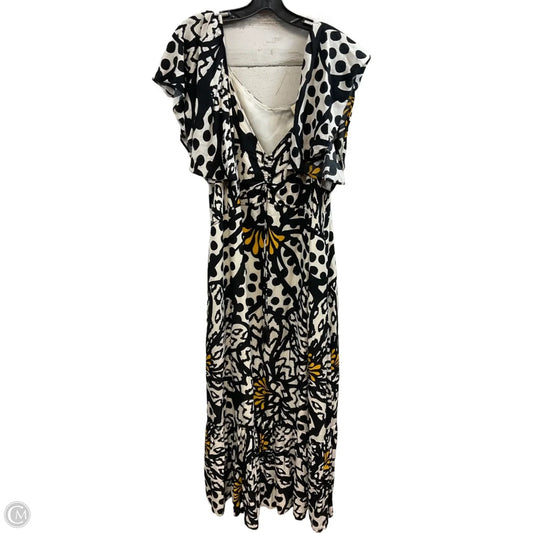 Dress Casual Maxi By Farm Rio In Black & Cream, Size: 2x