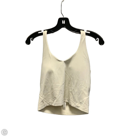 Athletic Bra By Lululemon In Cream, Size: M