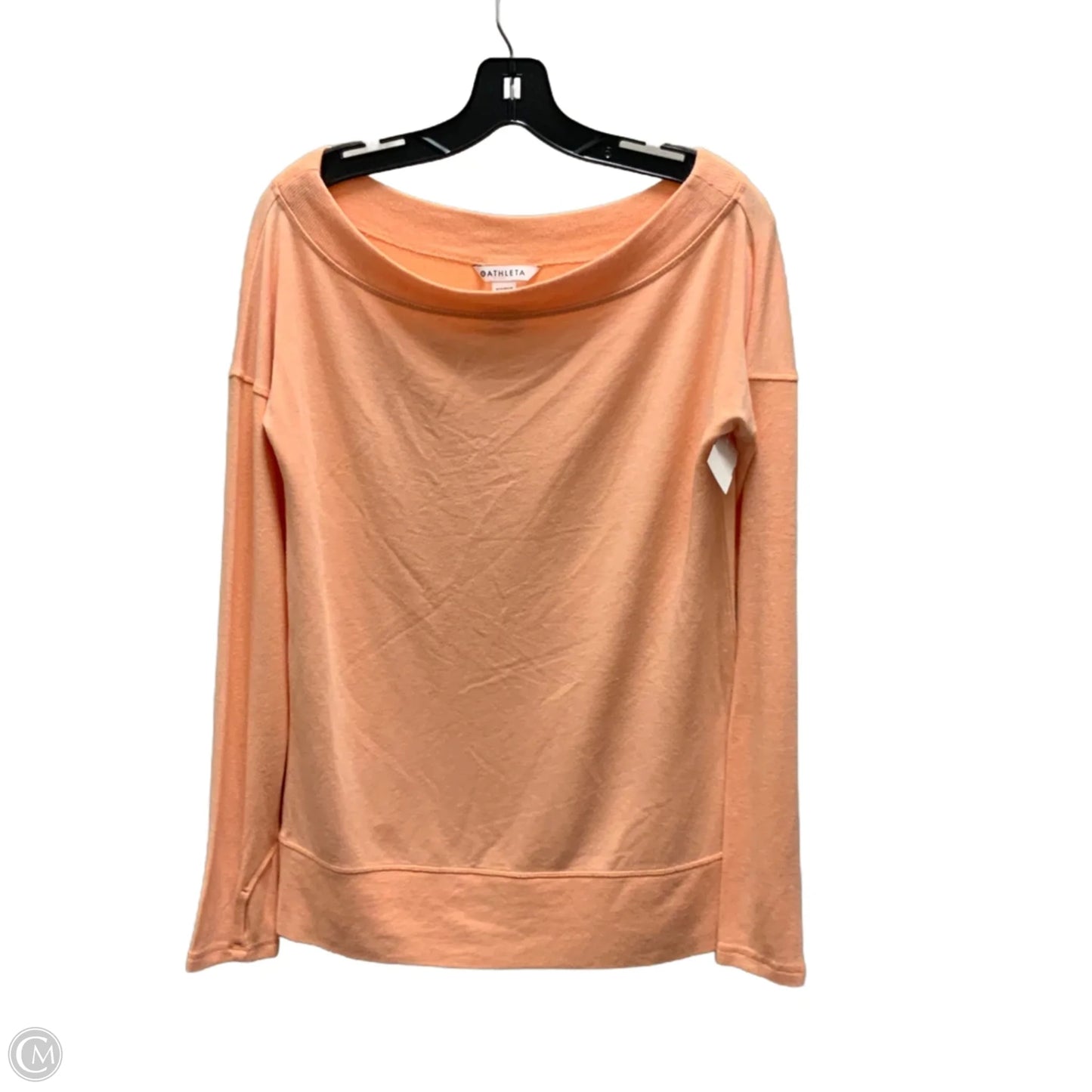 Athletic Top Long Sleeve Crewneck By Athleta In Orange, Size: S