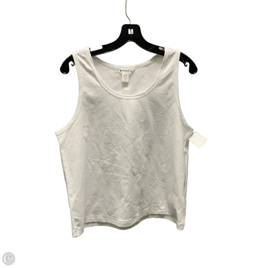 Athletic Tank Top By Athleta In White, Size: M