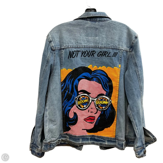 Jacket Denim By Gianni Bini In Blue Denim, Size: M