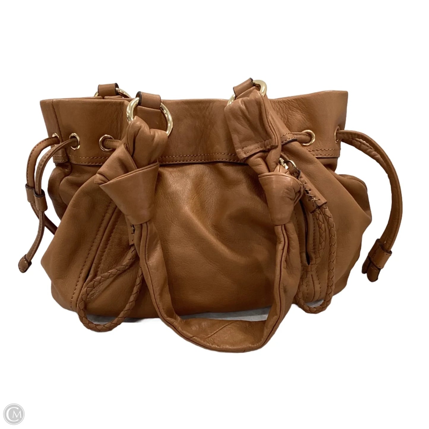 Handbag Leather By B. Makowsky, Size: Medium