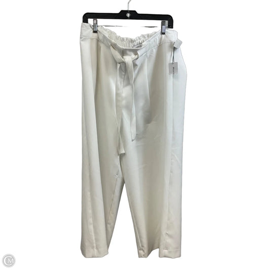 Pants Wide Leg By Liz Claiborne In White, Size: 16