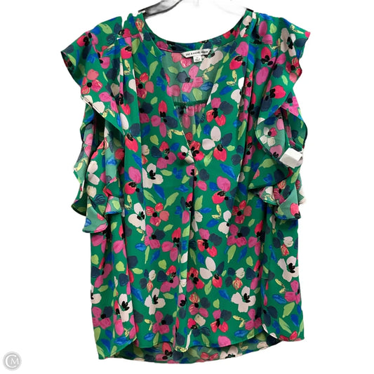 Blouse Short Sleeve By Zac And Rachel In Green, Size: 2x