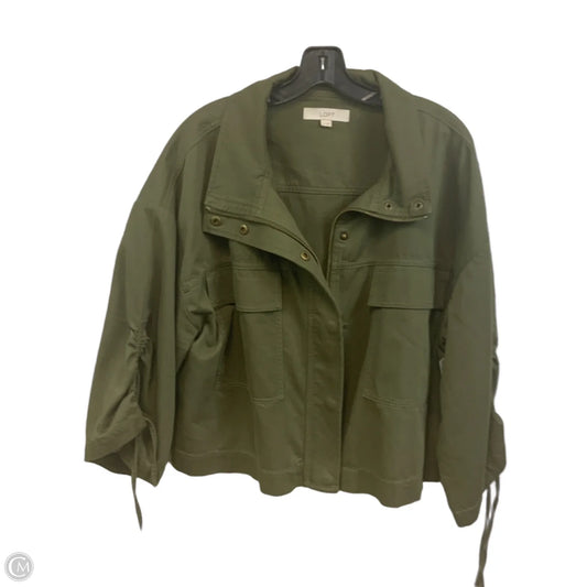 Jacket Other By Loft In Green, Size: Xl