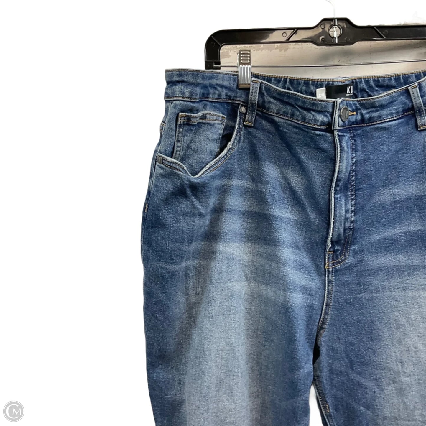 Jeans Straight By Kut In Blue Denim, Size: 22