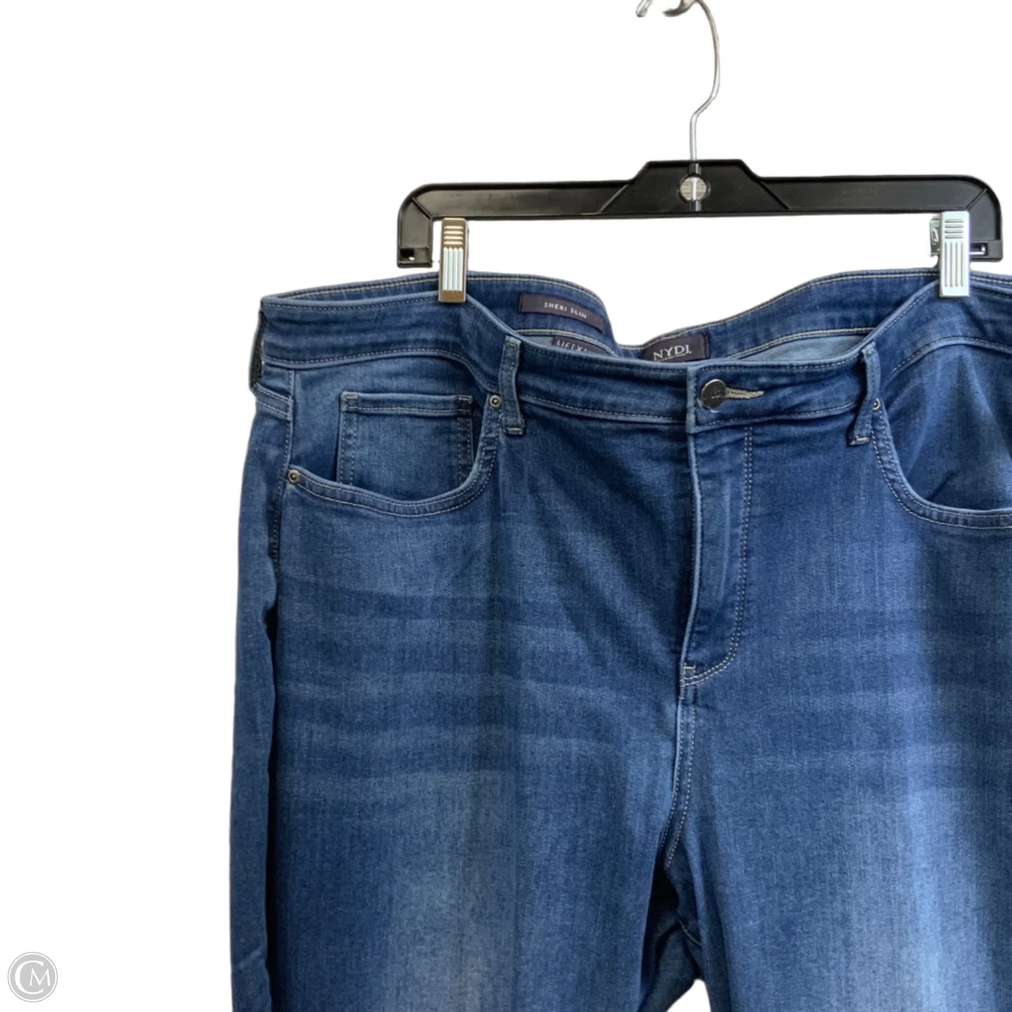 Jeans Straight By Not Your Daughters Jeans In Blue Denim, Size: 22
