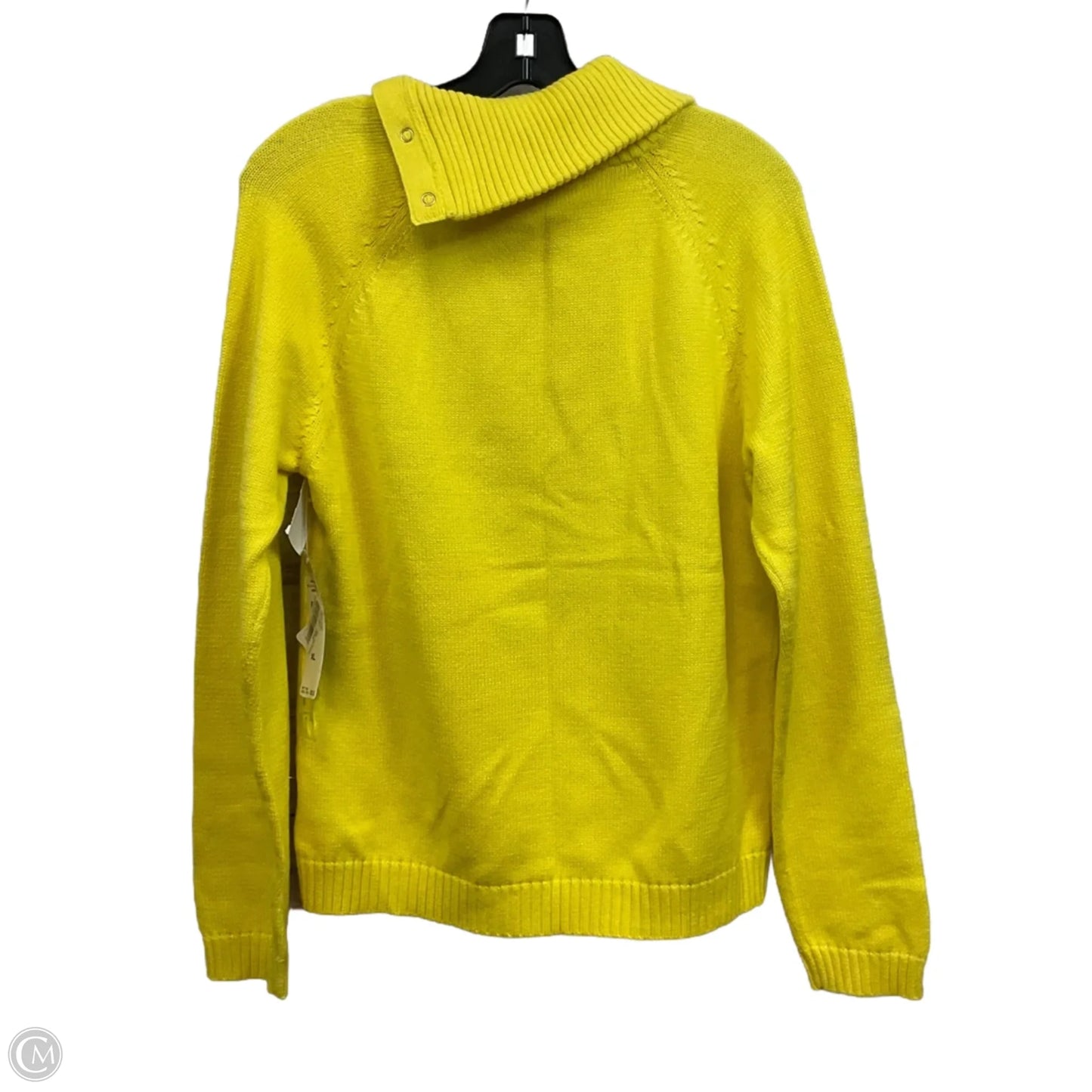 Sweater By Lauren By Ralph Lauren In Yellow, Size: Xl