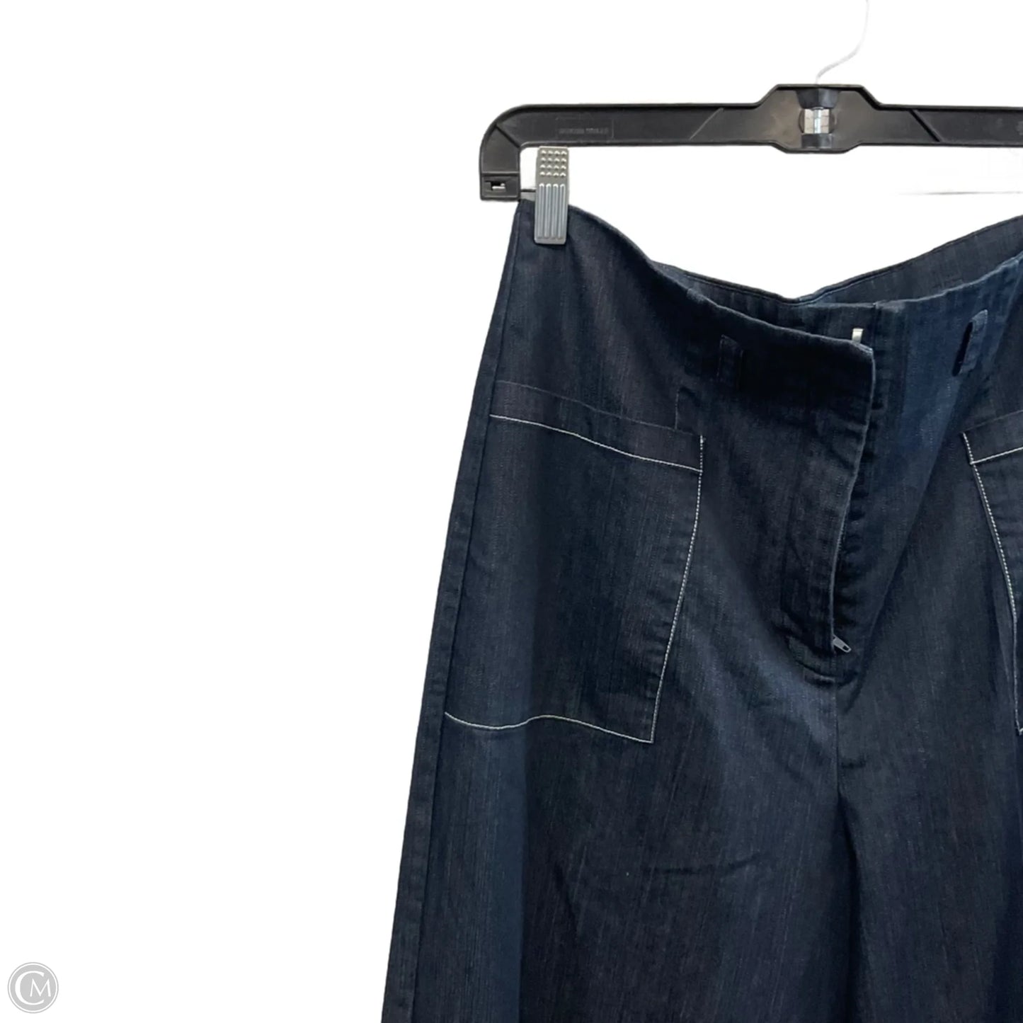 Jeans Wide Leg By New York And Co In Blue Denim, Size: M