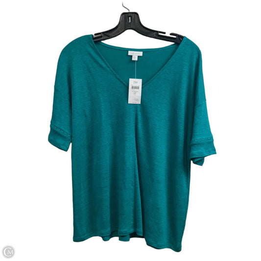 Top Short Sleeve By J. Jill In Green, Size: Sp