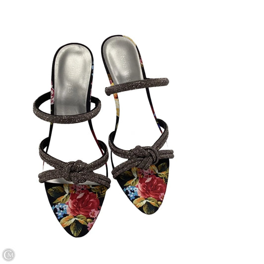 Sandals Heels Stiletto By Nine West Apparel In Black, Size: 9.5