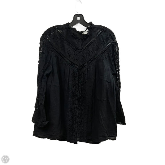 Blouse Long Sleeve By Sundance In Black, Size: L