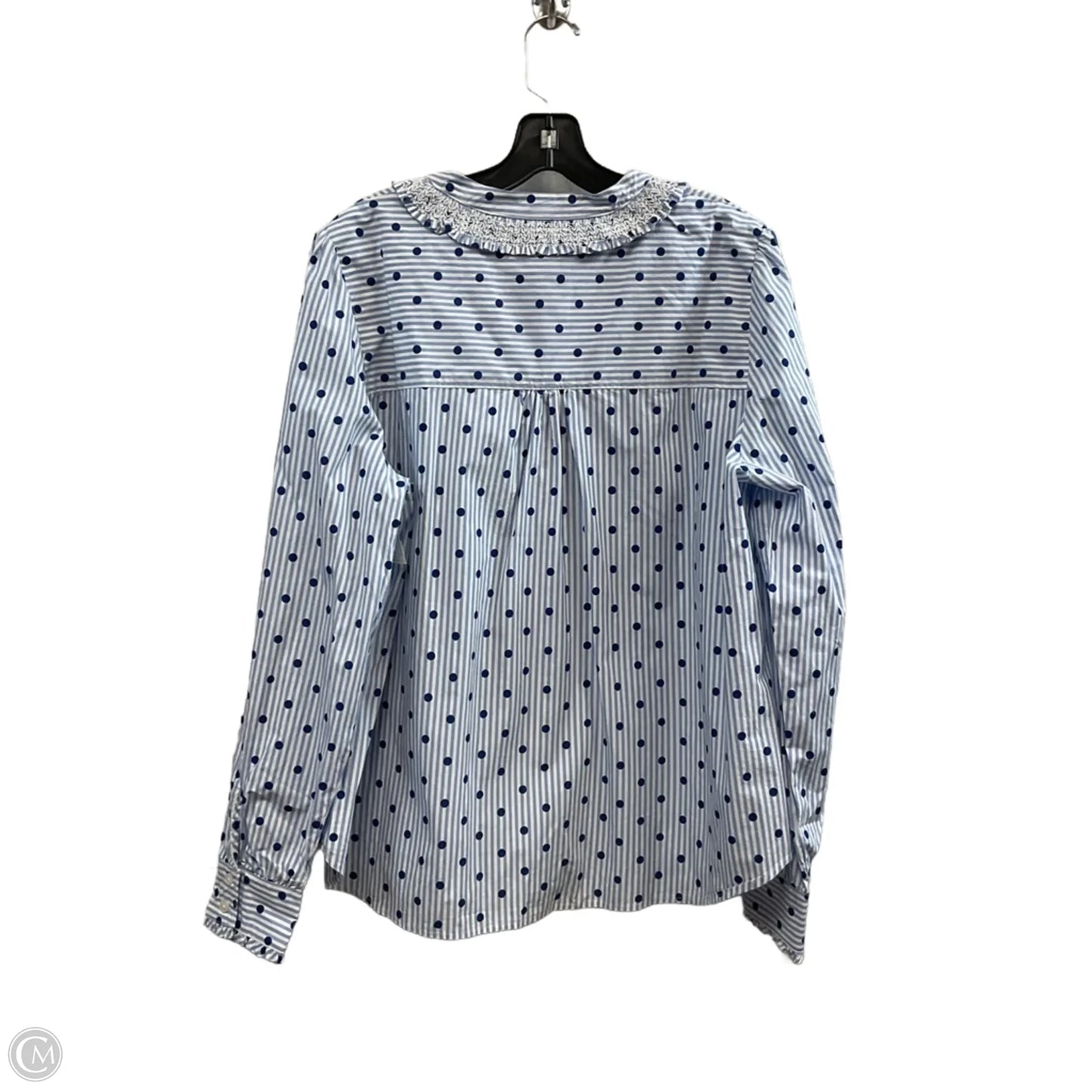 Blouse Long Sleeve By Boden In Blue, Size: Xl
