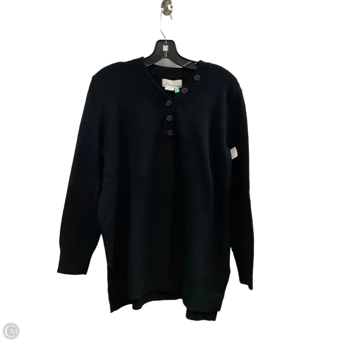 Sweater By Anthropologie In Black, Size: 1x