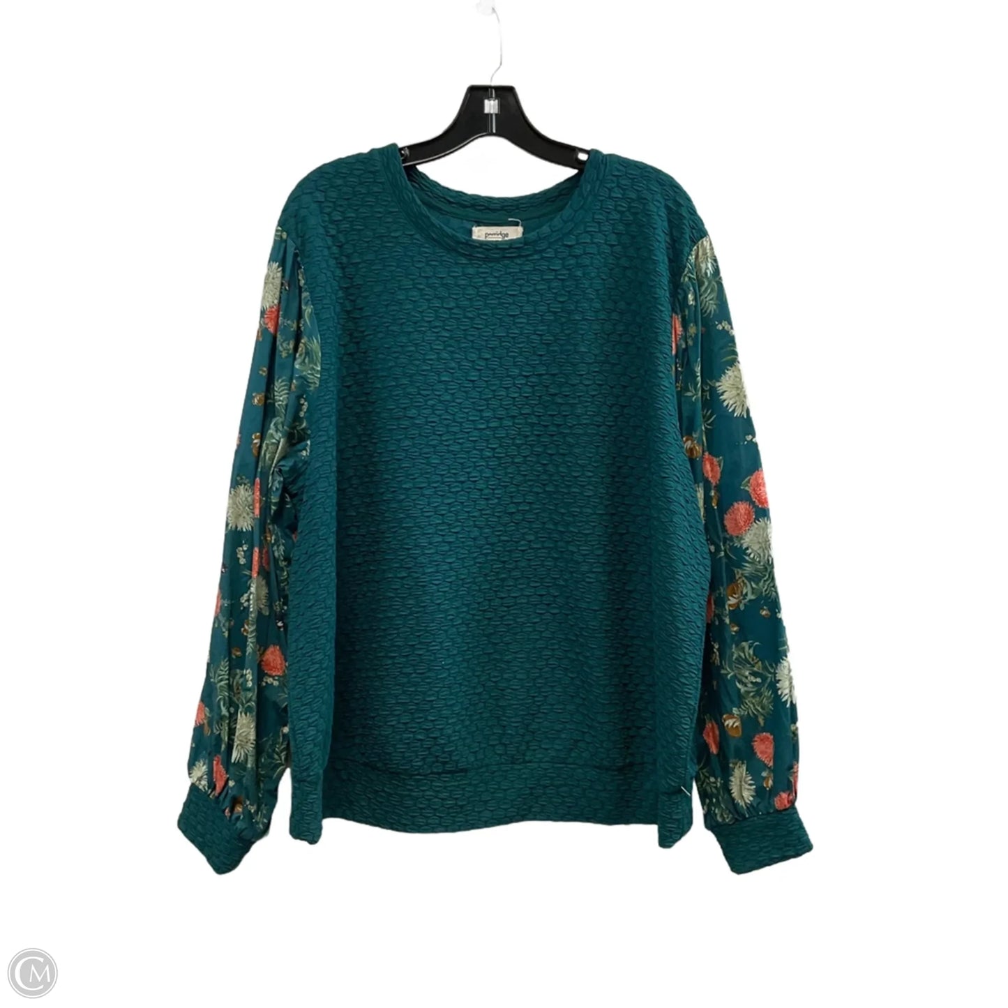 Top Long Sleeve By Porridge In Green, Size: 2x