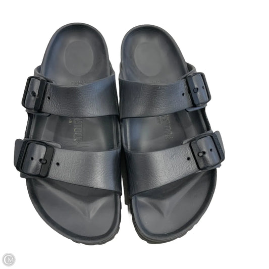 Sandals Flats By Birkenstock In Grey, Size: 6