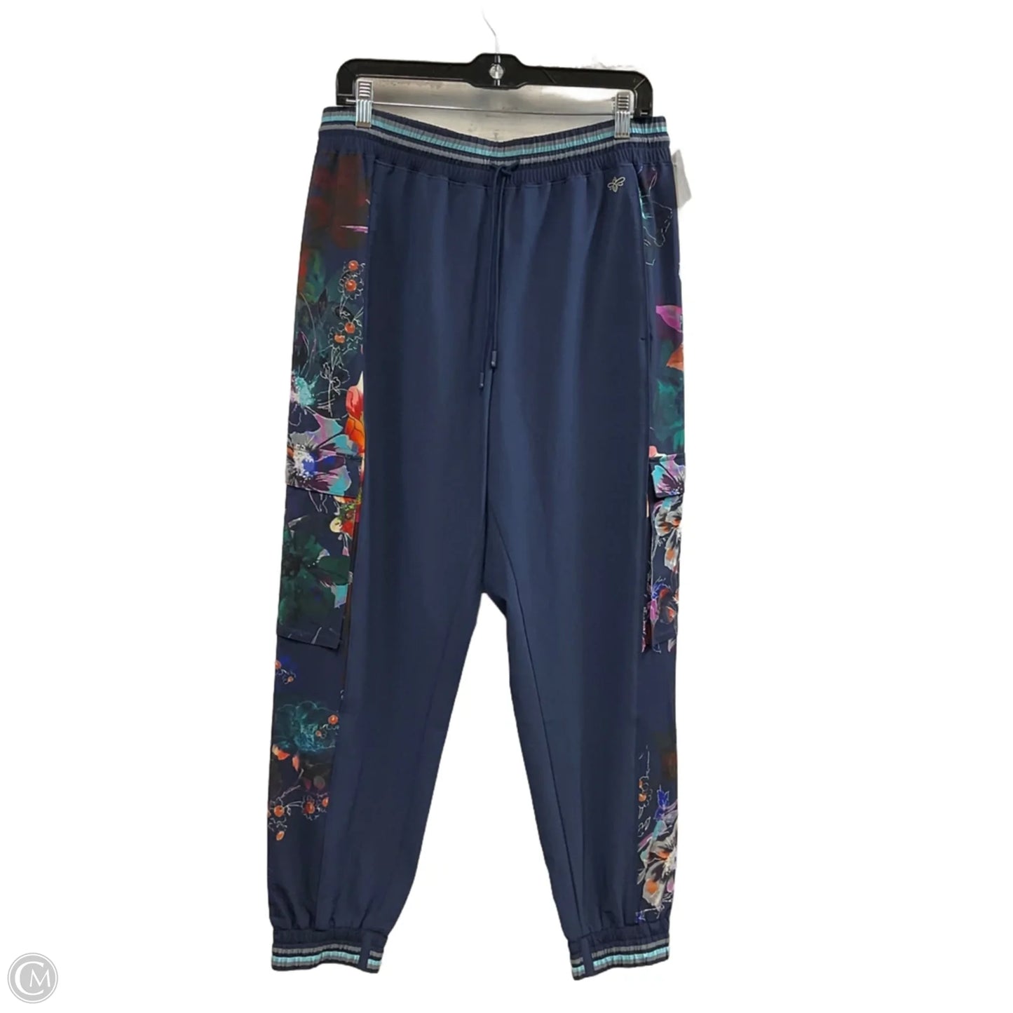Athletic Pants By Johnny Was In Blue, Size: L