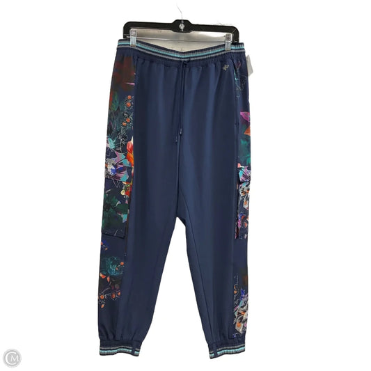Athletic Pants By Johnny Was In Blue, Size: L