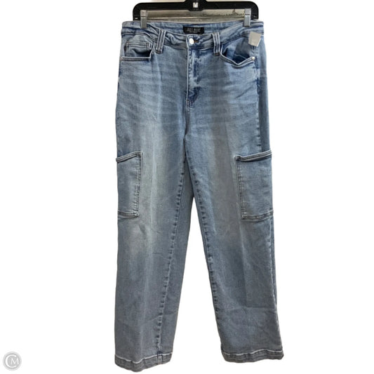 Jeans Straight By Judy Blue In Blue Denim, Size: 14