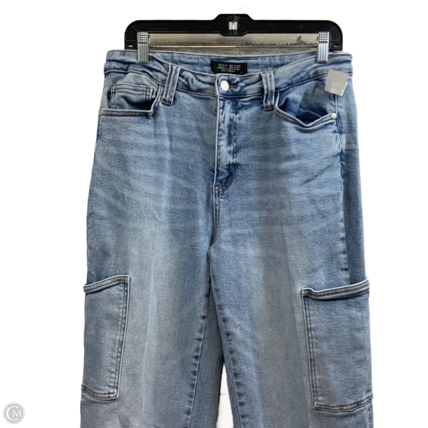 Jeans Straight By Judy Blue In Blue Denim, Size: 14