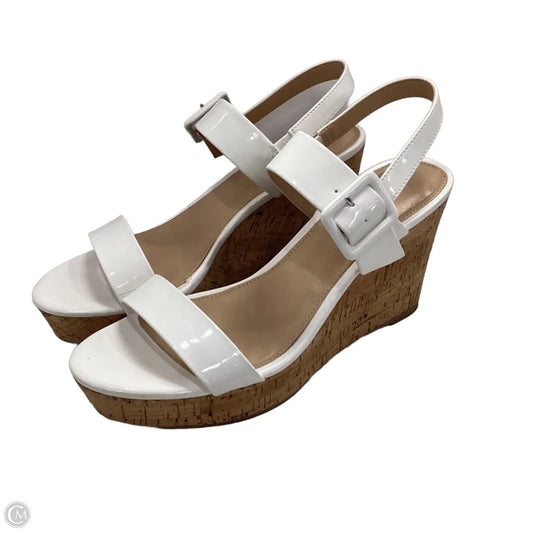 Sandals Heels Wedge By Xappeal In White, Size: 11
