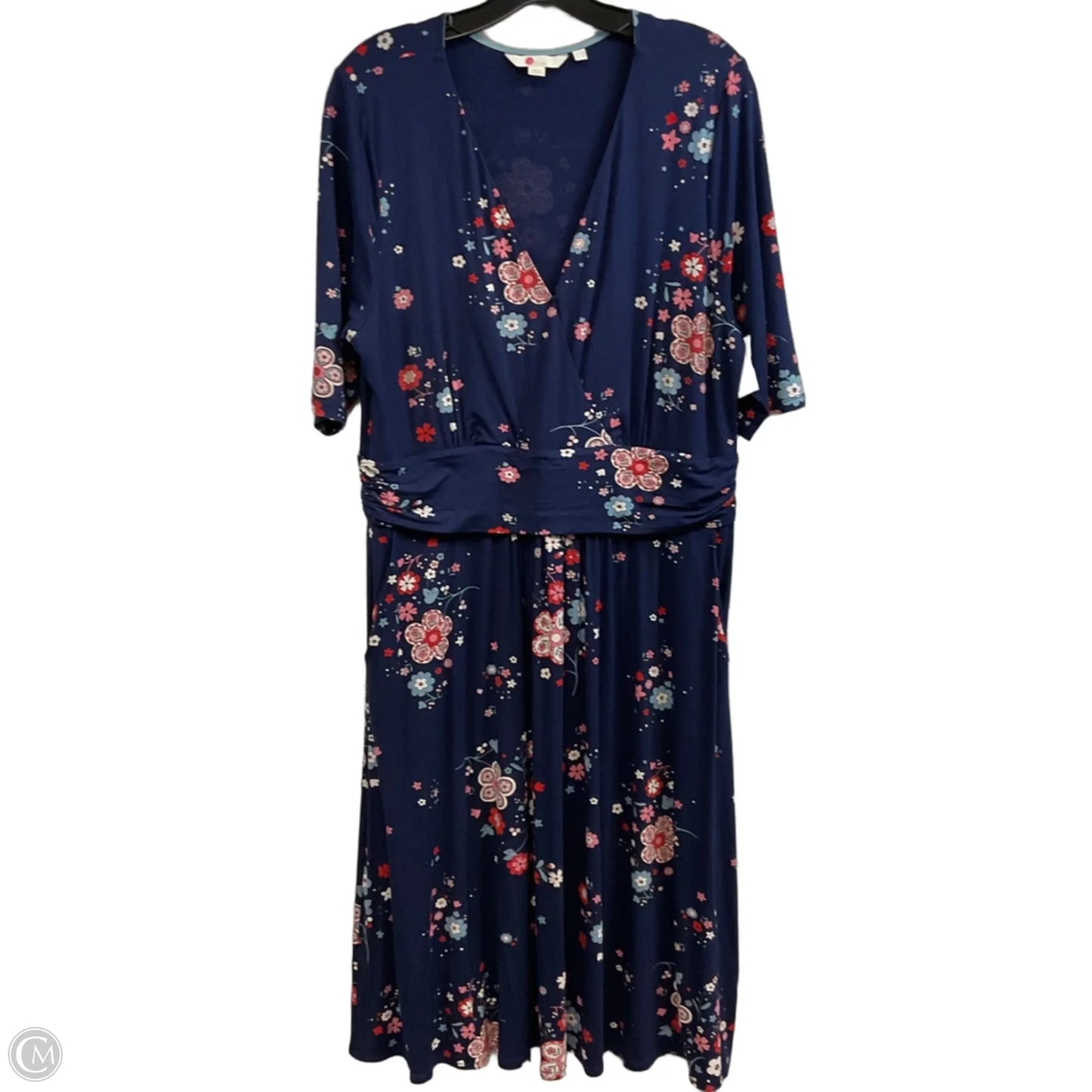 Dress Casual Midi By Boden In Blue, Size: L