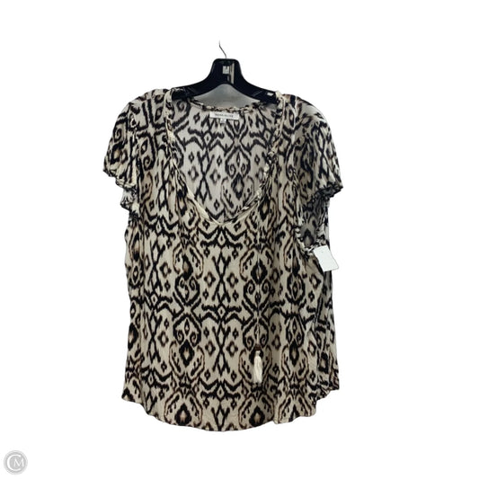 Top Short Sleeve By Rose And Olive In Cream, Size: 2x