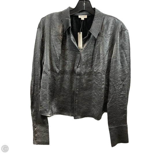 Blouse Long Sleeve By Pilcro In Grey, Size: S