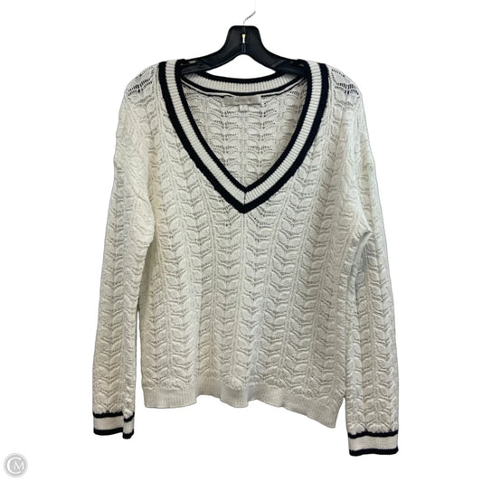 Sweater By Flat White In White, Size: L
