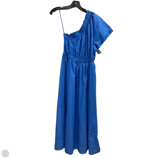 Dress Casual Midi By J. Crew In Blue, Size: M