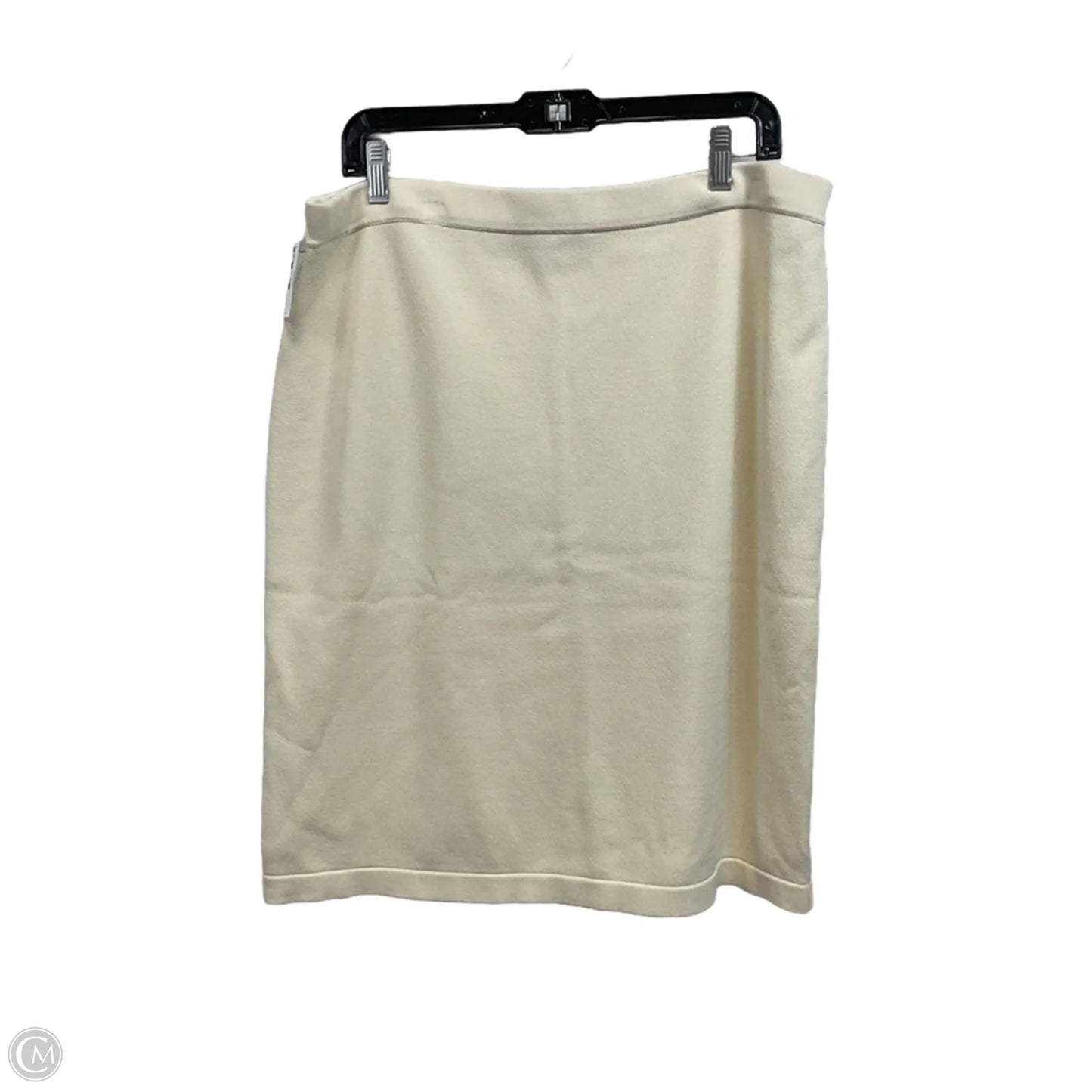 Skirt Luxury Designer By St John Collection In Cream, Size: Xl