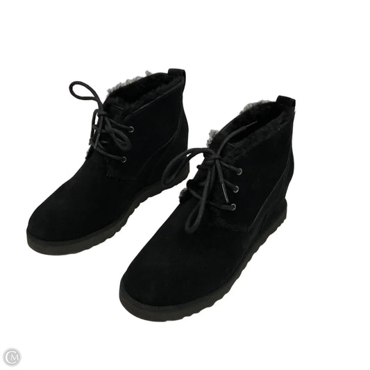 Boots Ankle Heels By Ugg In Black, Size: 9