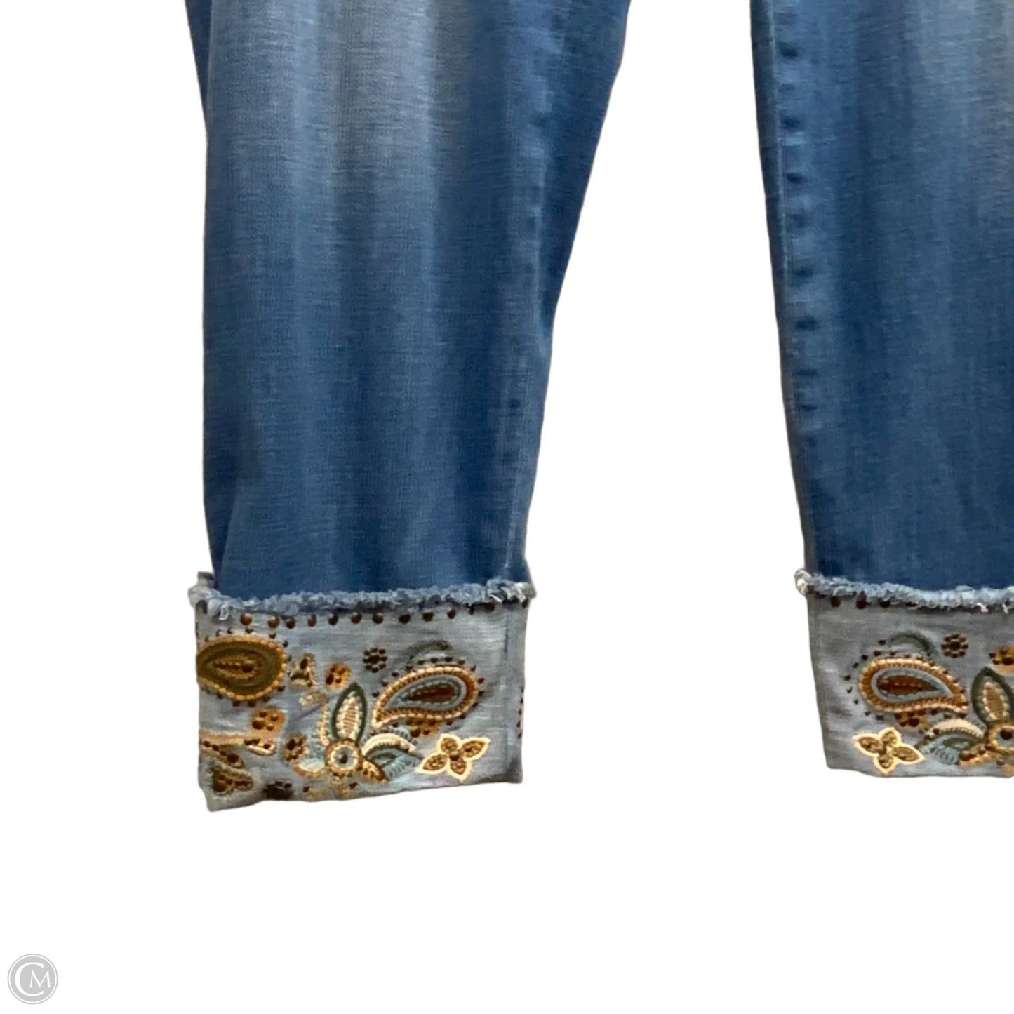 Jeans Straight By Chicos In Blue Denim, Size: 18