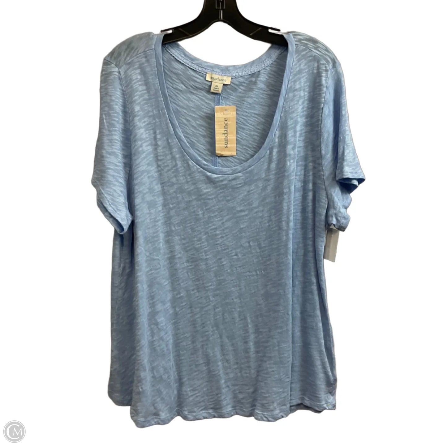 Top Short Sleeve By Sundance In Blue, Size: Xl