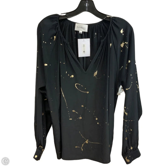 Blouse Long Sleeve By Eleven six In Black, Size: Xs