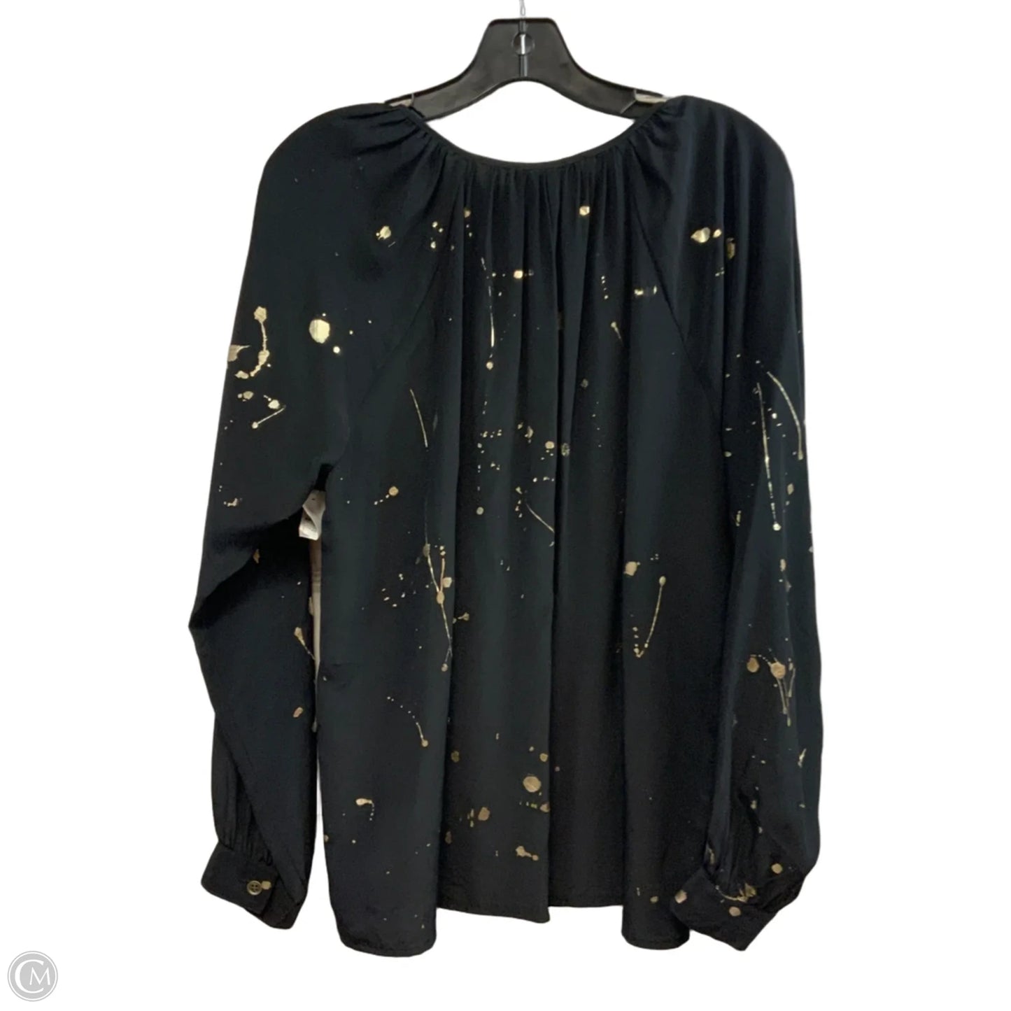 Blouse Long Sleeve By Eleven six In Black, Size: Xs