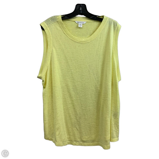 Athletic Tank Top By Athleta In Yellow, Size: 2x