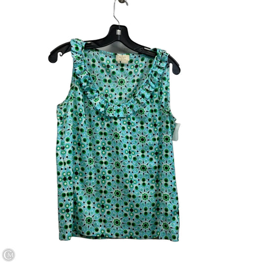 Top Sleeveless Designer By Kate Spade In Blue, Size: M