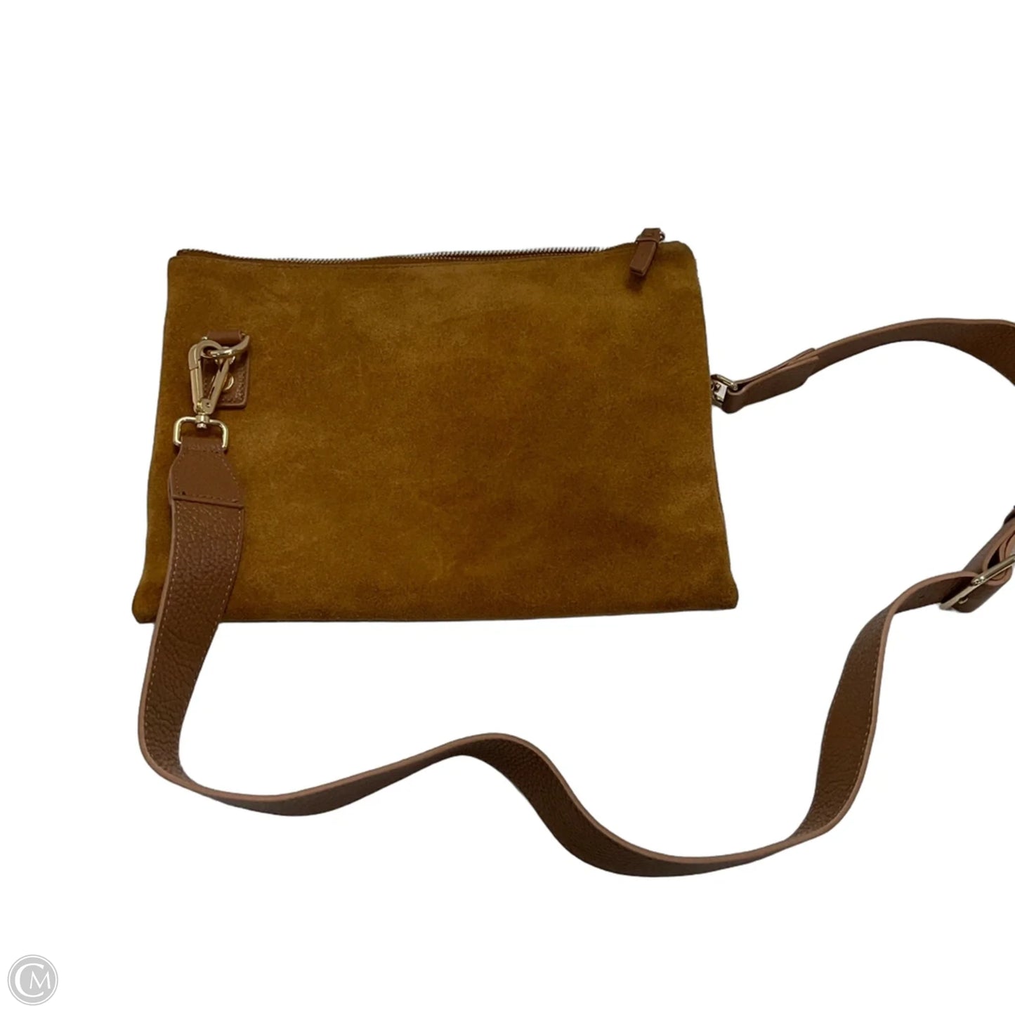 Crossbody Leather By Mark&Graham, Size: Medium