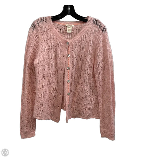 Sweater Cardigan By Sundance In Pink, Size: M