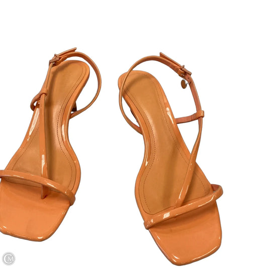 Sandals Heels Kitten By Schutz In Orange, Size: 8.5