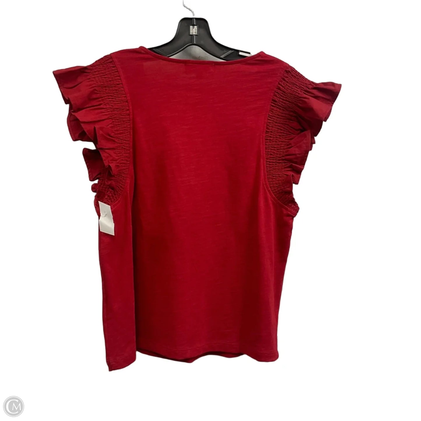 Top Short Sleeve By Nation In Red, Size: L