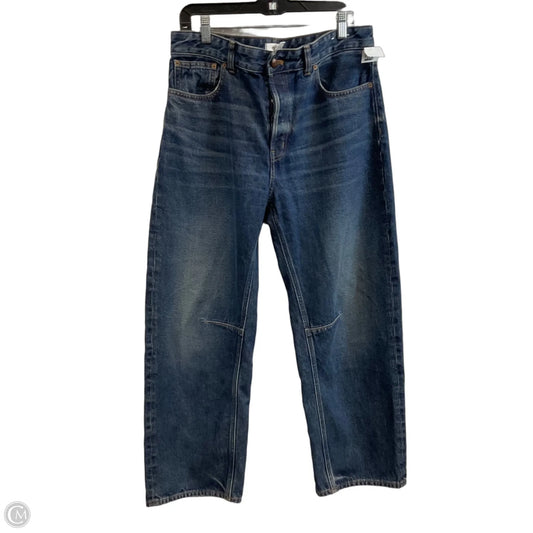 Jeans Wide Leg By Madewell In Blue Denim, Size: 8