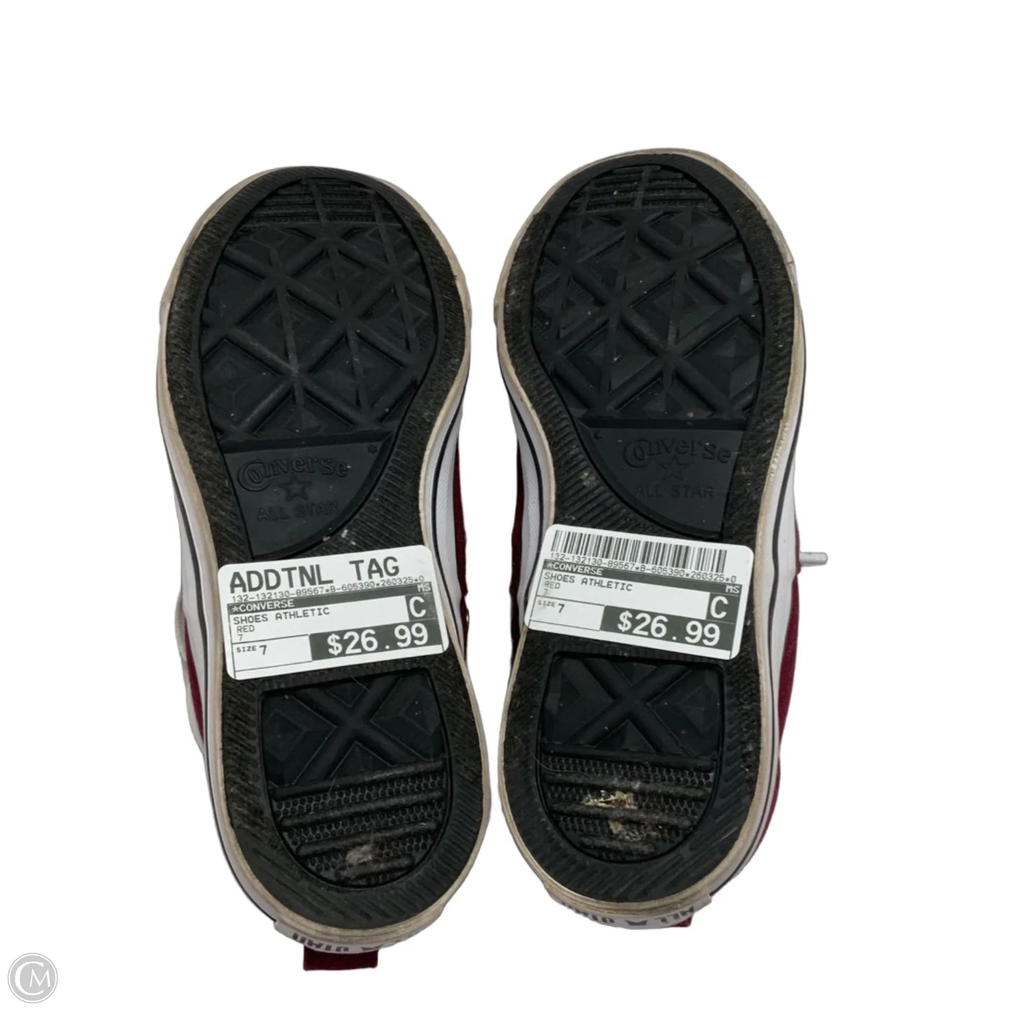 Shoes Athletic By Converse In Red, Size: 7
